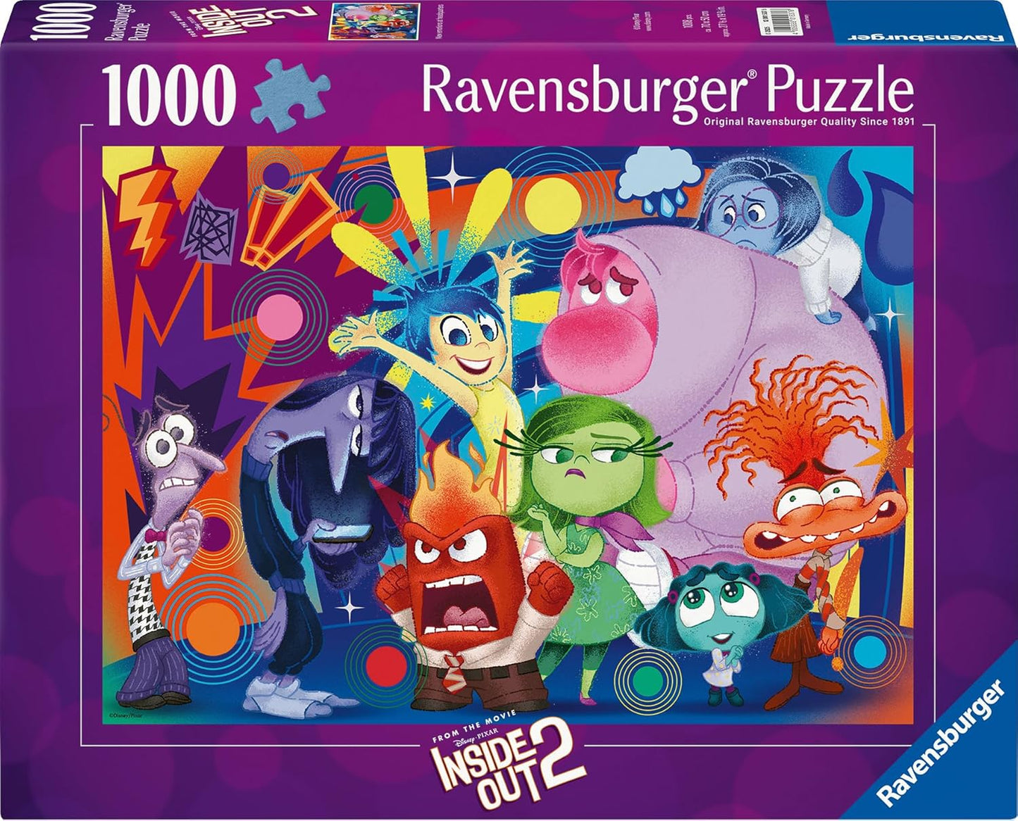 Agymanók 2 - Új Érzelmek Ravensburger 1000 darabos kirakó puzzle (RA - 12001537 4005555015376) - puzzlegarden