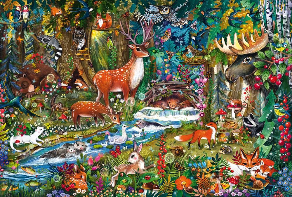 Állatok Európa erdeiben Schmidt Spiele 150 darabos kirakó puzzle (SCH-56532) - puzzlegarden