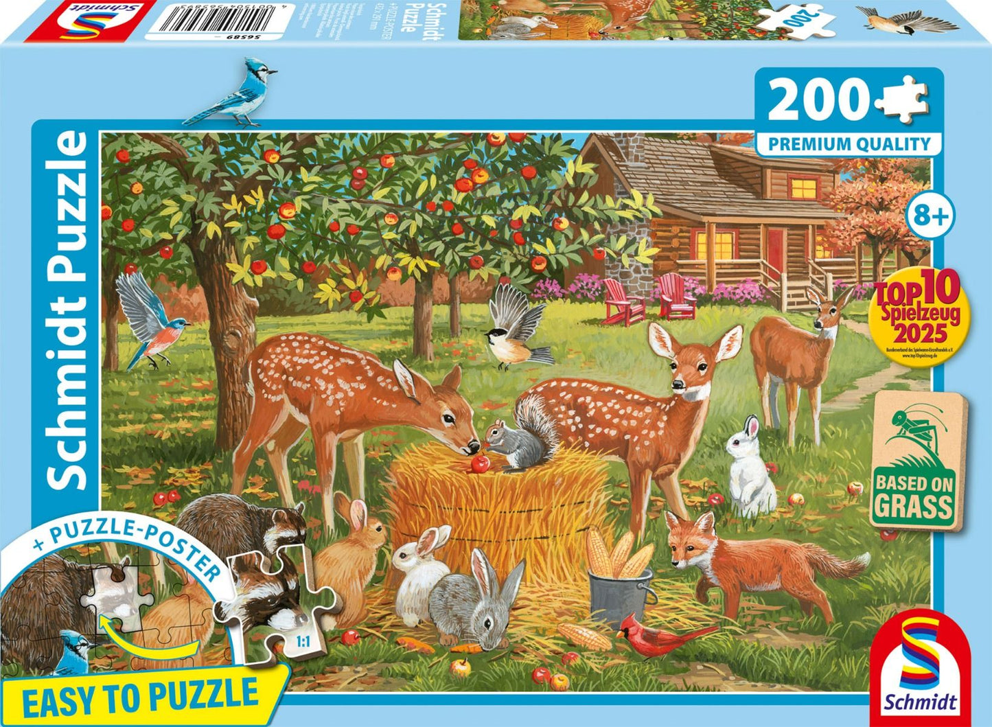 Állatos piknik Schmidt Spiele 200 darabos kirakó puzzle (SCH-56589) - puzzlegarden