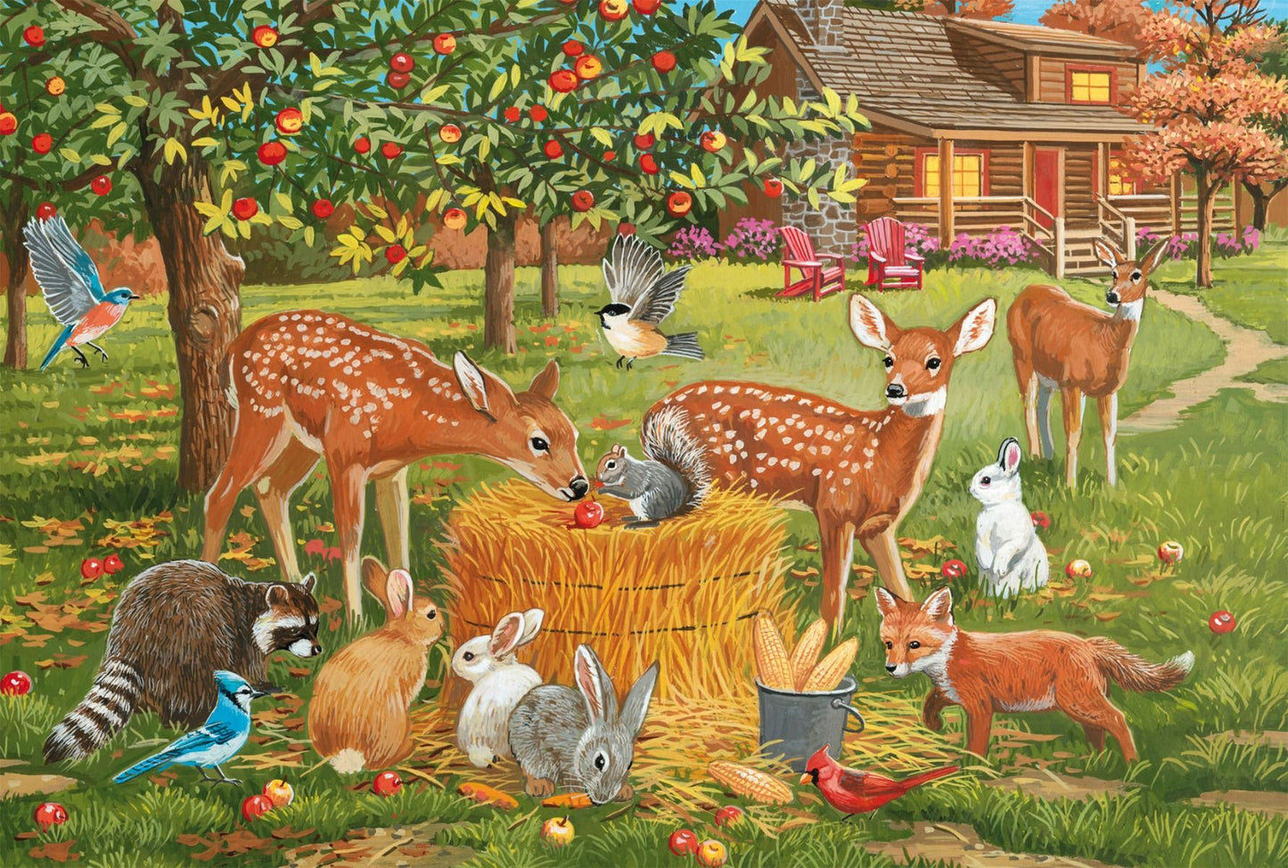 Állatos piknik Schmidt Spiele 200 darabos kirakó puzzle (SCH-56589) - puzzlegarden