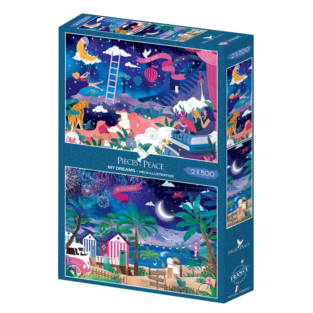 Álmaim – 2×500 Pieces & Peace 500 darabos kirakó puzzle (PaP-00192) - puzzlegarden
