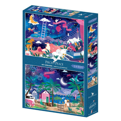 Álmaim – 2×500 Pieces & Peace 500 darabos kirakó puzzle (PaP-00192) - puzzlegarden