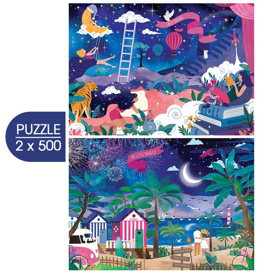 Álmaim – 2×500 Pieces & Peace 500 darabos kirakó puzzle (PaP-00192) - puzzlegarden