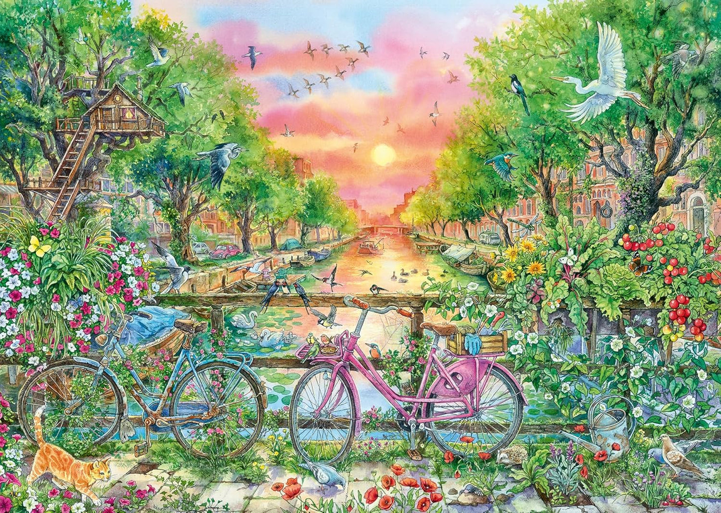 Álomszerű Biciklik Amszterdamban Ravensburger 1000 darabos kirakó puzzle (RA - 12001089 4005555010890) - puzzlegarden