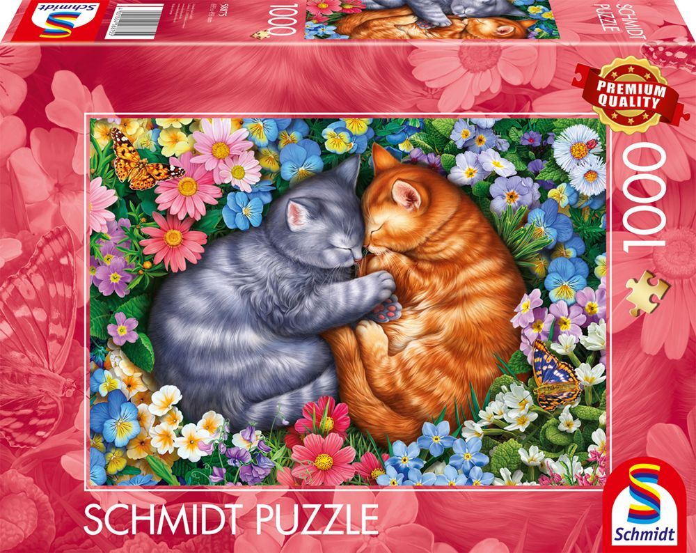 Alvó cicusok Schmidt Spiele 1000 darabos kirakó puzzle (SCH-58875) - puzzlegarden