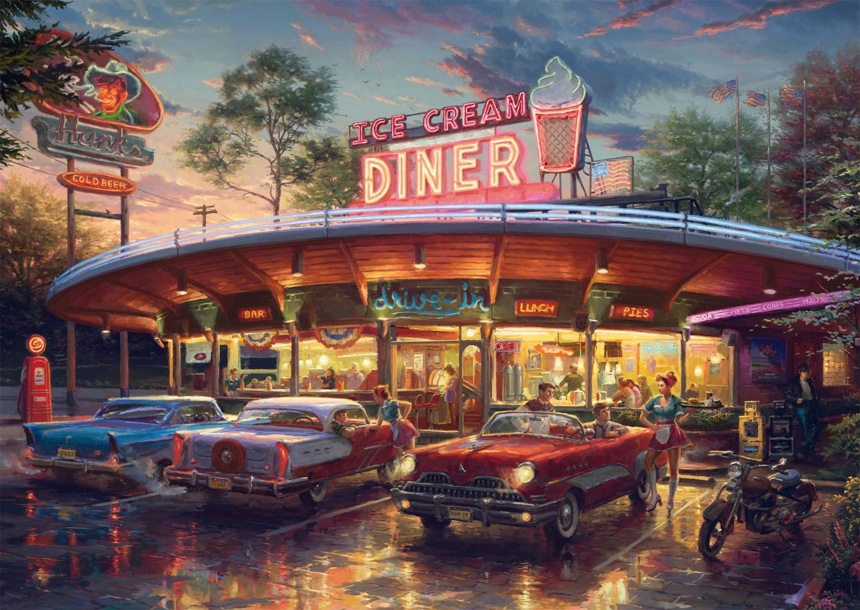 Amerikai Diner Schmidt Spiele 1000 darabos kirakó puzzle (SCH-58637) - puzzlegarden