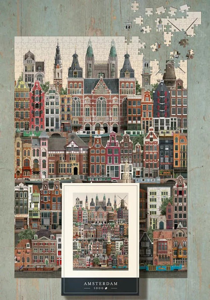 Amszterdam Martin Schwartz 1000 darabos kirakó puzzle (MS-MS1620-1) - puzzlegarden