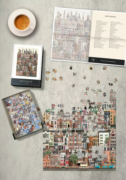 Amszterdam Martin Schwartz 1000 darabos kirakó puzzle (MS-MS1620-1) - puzzlegarden