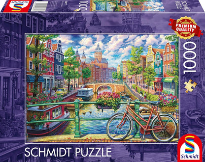 Amszterdami csatorna Schmidt Spiele 1000 darabos kirakó puzzle (SCH - 58877) - puzzlegarden