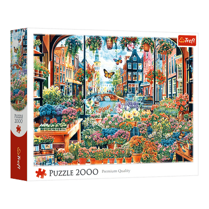 Amszterdami virágbolt Trefl 2000 darabos kirakó puzzle (TR-27128) - puzzlegarden
