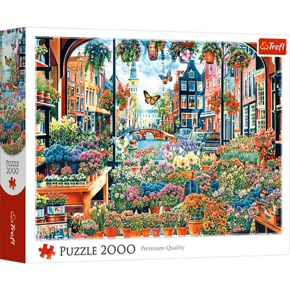 Amszterdami virágbolt Trefl 2000 darabos kirakó puzzle (TR-27128) - puzzlegarden
