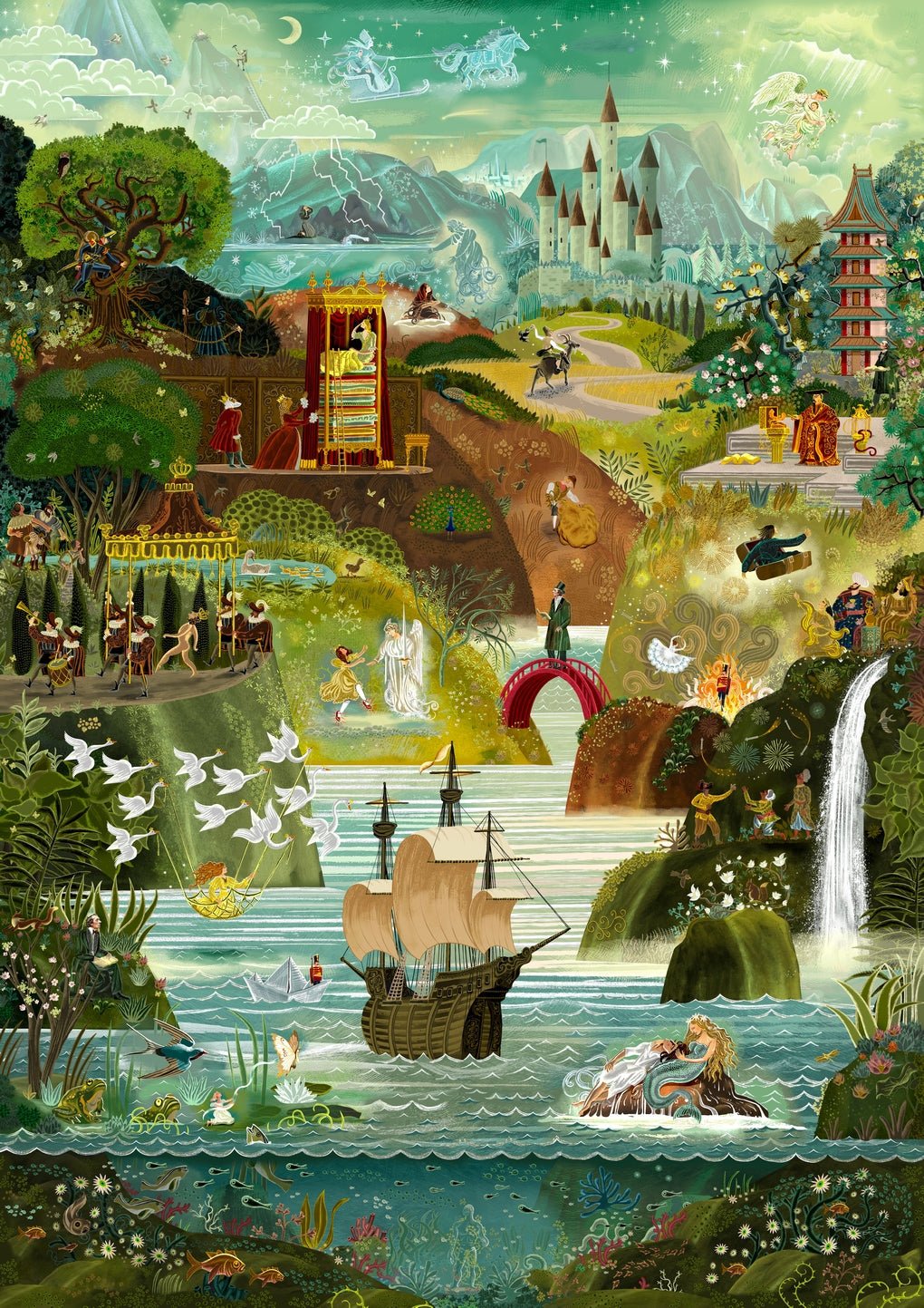 Andersen meséinek világa Laurence King 1000 darabos kirakó puzzle (LK-9781399631983) - puzzlegarden