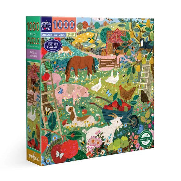 Angol legelők Eeboo 1000 darabos kirakó puzzle (EB-EPZT764) - puzzlegarden