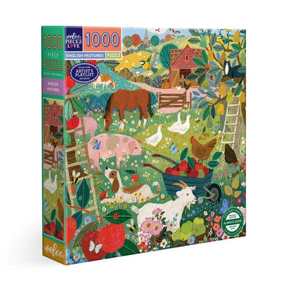 Angol legelők Eeboo 1000 darabos kirakó puzzle (EB-EPZT764) - puzzlegarden