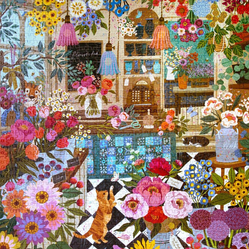 Angol virágbolt Eeboo 1000 darabos kirakó puzzle (EB-EPZT440) - puzzlegarden