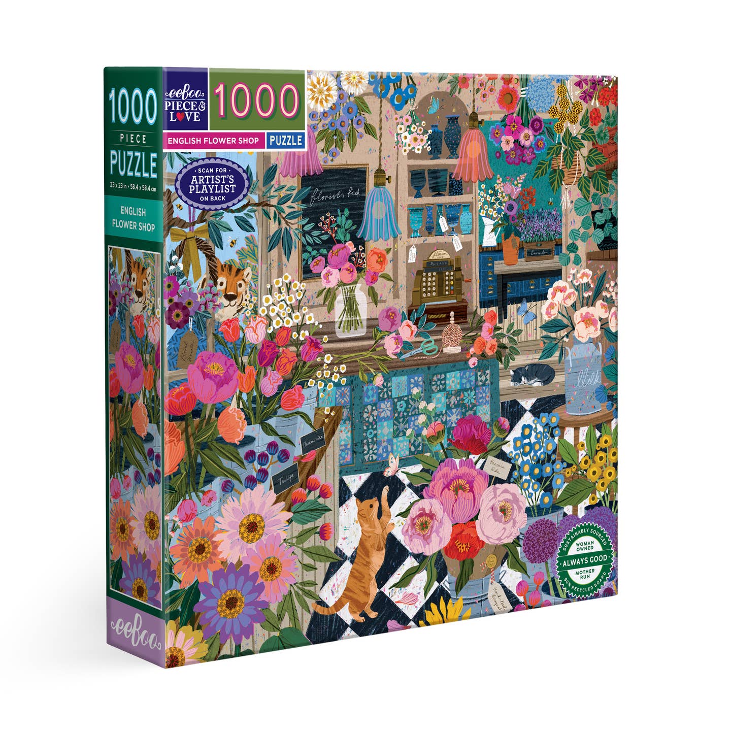 Angol virágbolt Eeboo 1000 darabos kirakó puzzle (EB-EPZT440) - puzzlegarden