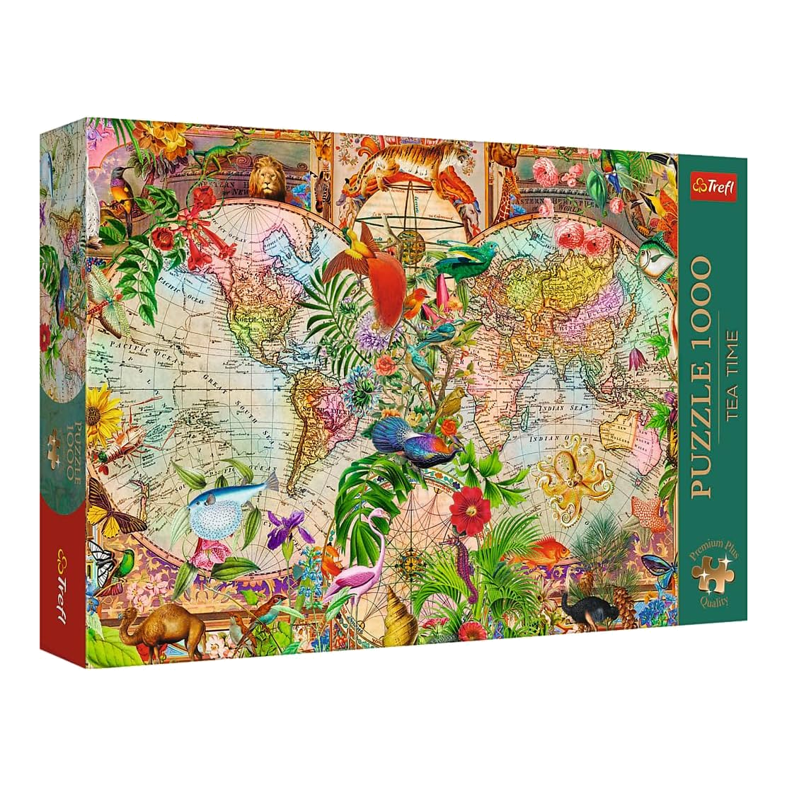 Antik világtérkép Trefl 1000 darabos kirakó puzzle (TR-12077) - puzzlegarden