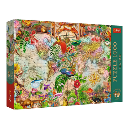 Antik világtérkép Trefl 1000 darabos kirakó puzzle (TR-12077) - puzzlegarden