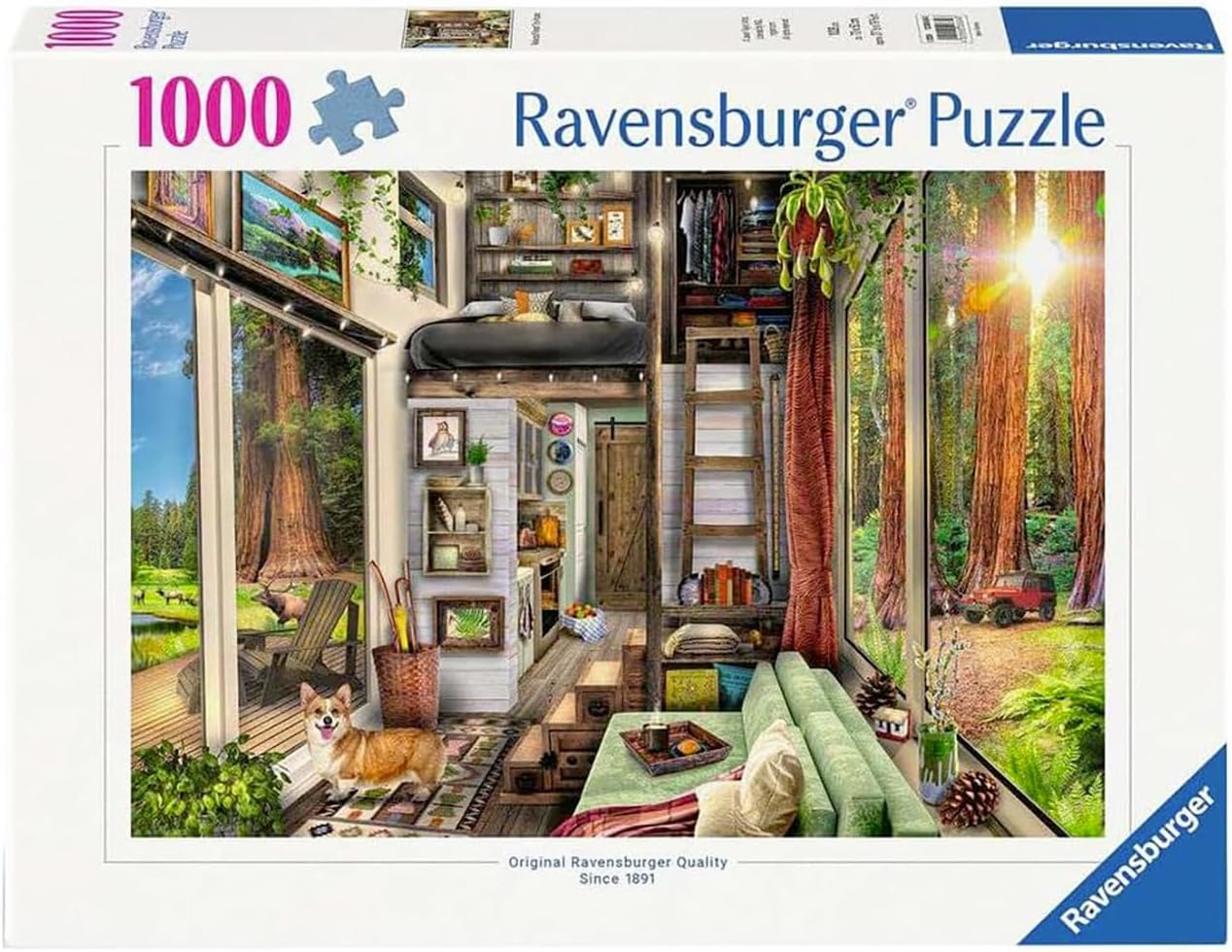 Apró Ház a Fenyőerdőben Ravensburger 1000 darabos kirakó puzzle (RA-12000634) - puzzlegarden