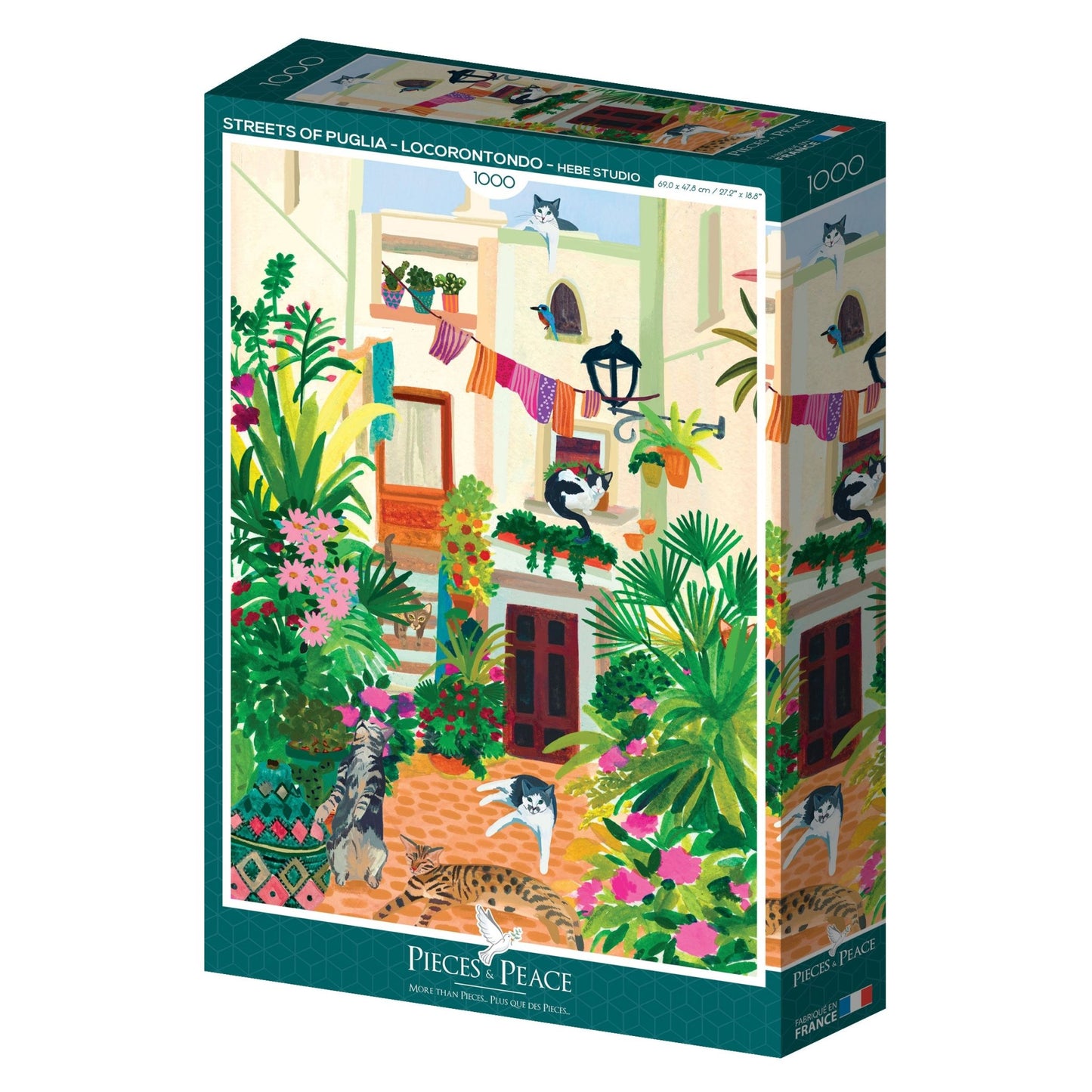 Apulia utcái - Locorontondo Pieces & Peace 1000 darabos kirakó puzzle (PaP - 0114 3770001401140) - puzzlegarden