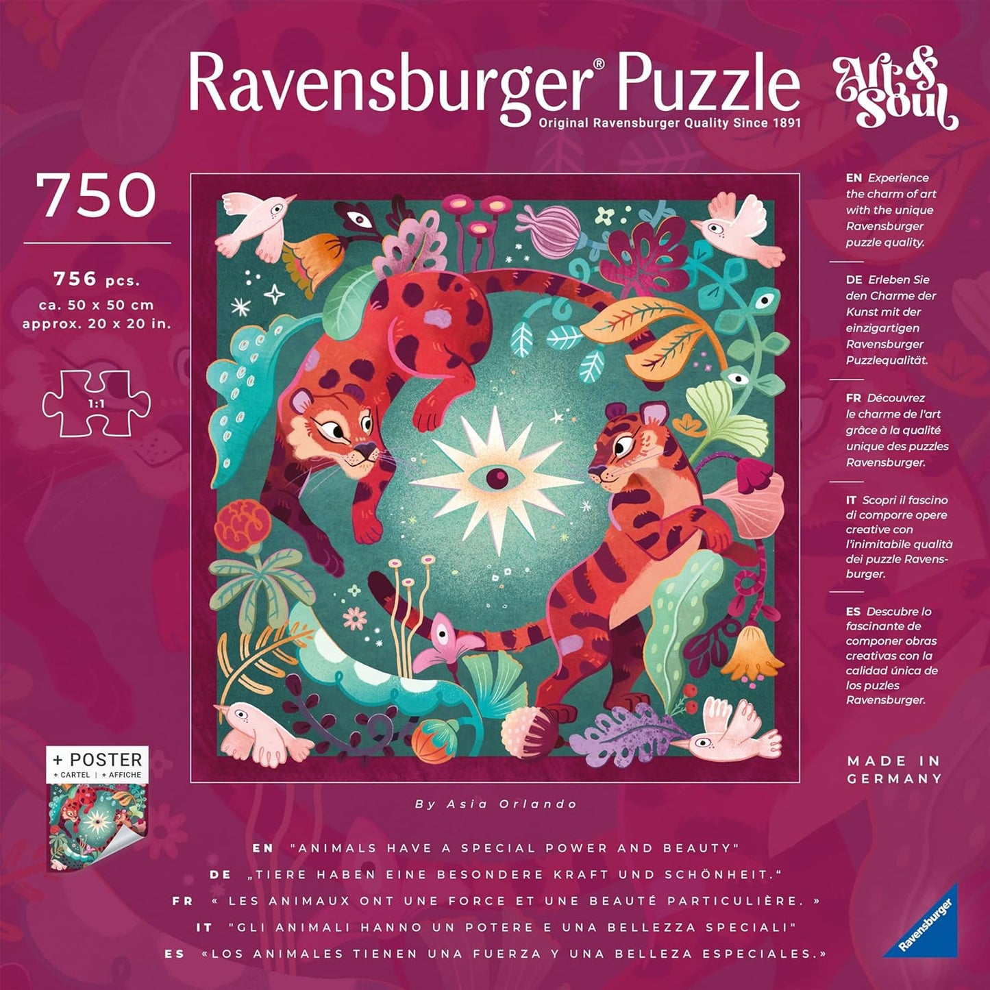 Art&Soul - Állati Álmok Ravensburger 750 darabos kirakó puzzle (RA-12001001 4005555010012) - puzzlegarden