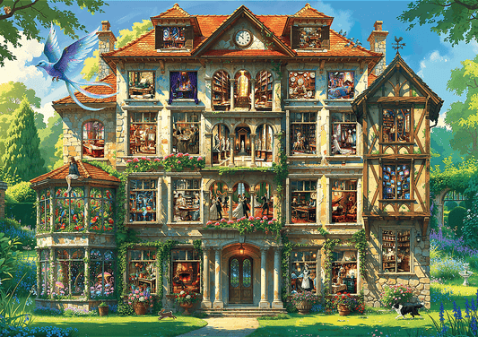 At-Home Fantasy: Titkokkal teli kastély Trefl 1000 darabos kirakó puzzle (TR-12134) - puzzlegarden