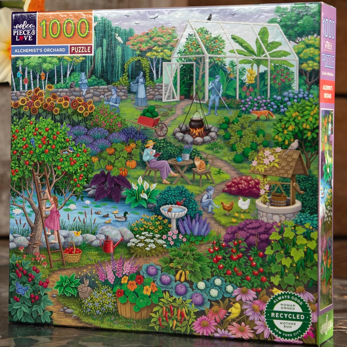 Az Alkemista Gyümölcsös Kertje Eeboo 1000 darabos kirakó puzzle (EB - PZTACO 689196521300) - puzzlegarden