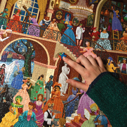 Az alkimista álarcosbálja Eeboo 1000 darabos kirakó puzzle (EB-PZT110) - puzzlegarden