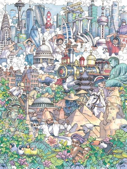 Az idő múlása New York Puzzle Company 1000 darabos kirakó puzzle (NYPC - NPZMT2425 840291701763) - puzzlegarden