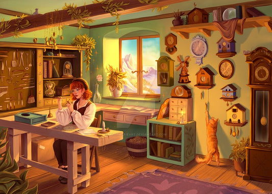 Az órásmester műhelye Reverie 1000 darabos kirakó puzzle (RE-HW1000AMA) - puzzlegarden