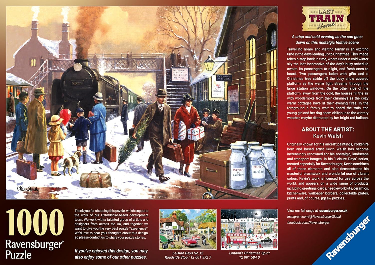 Az utolsó vonat hazafelé Ravensburger 1000 darabos kirakó puzzle (RA-12001573) - puzzlegarden