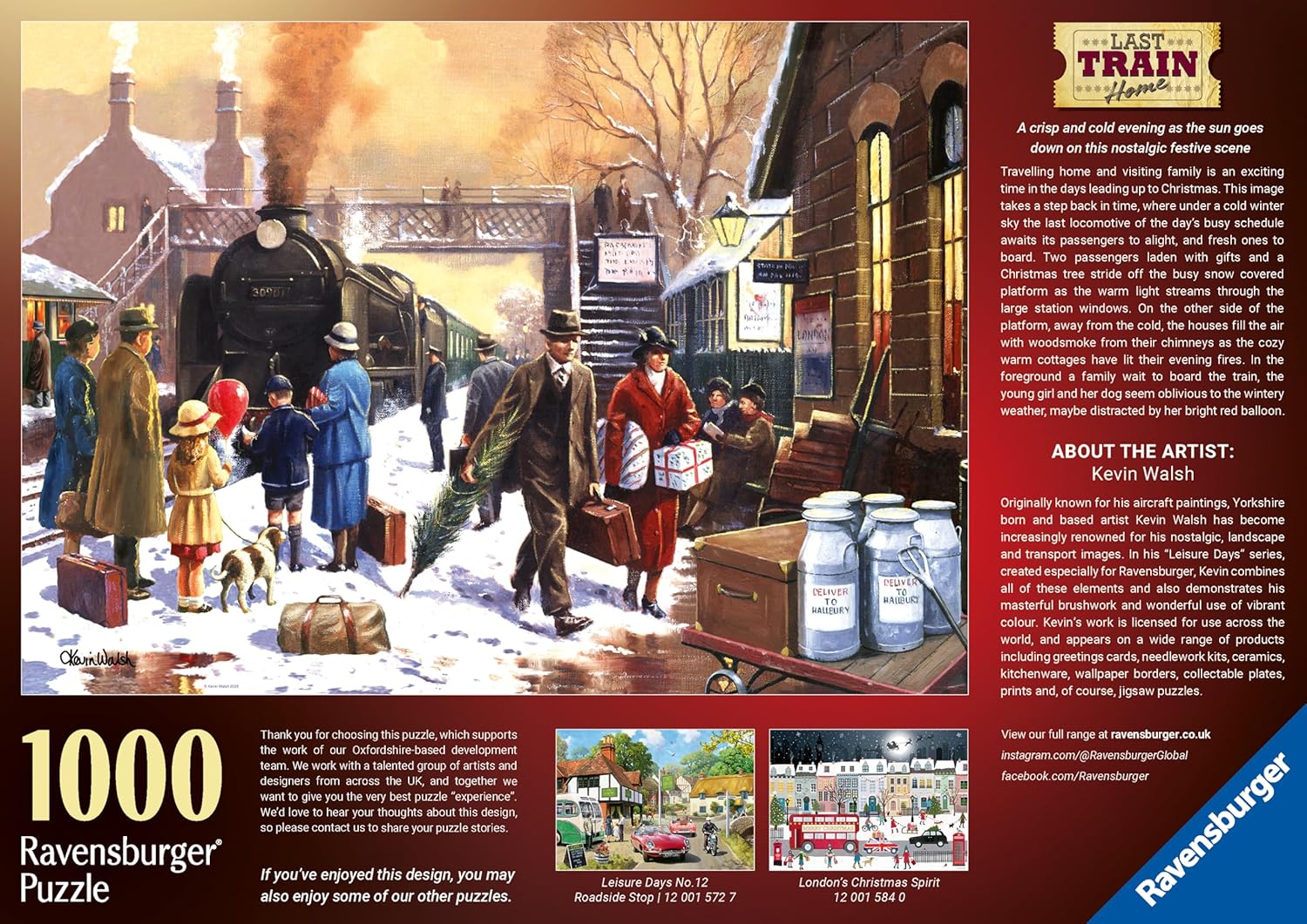 Az utolsó vonat hazafelé Ravensburger 1000 darabos kirakó puzzle (RA-12001573) - puzzlegarden