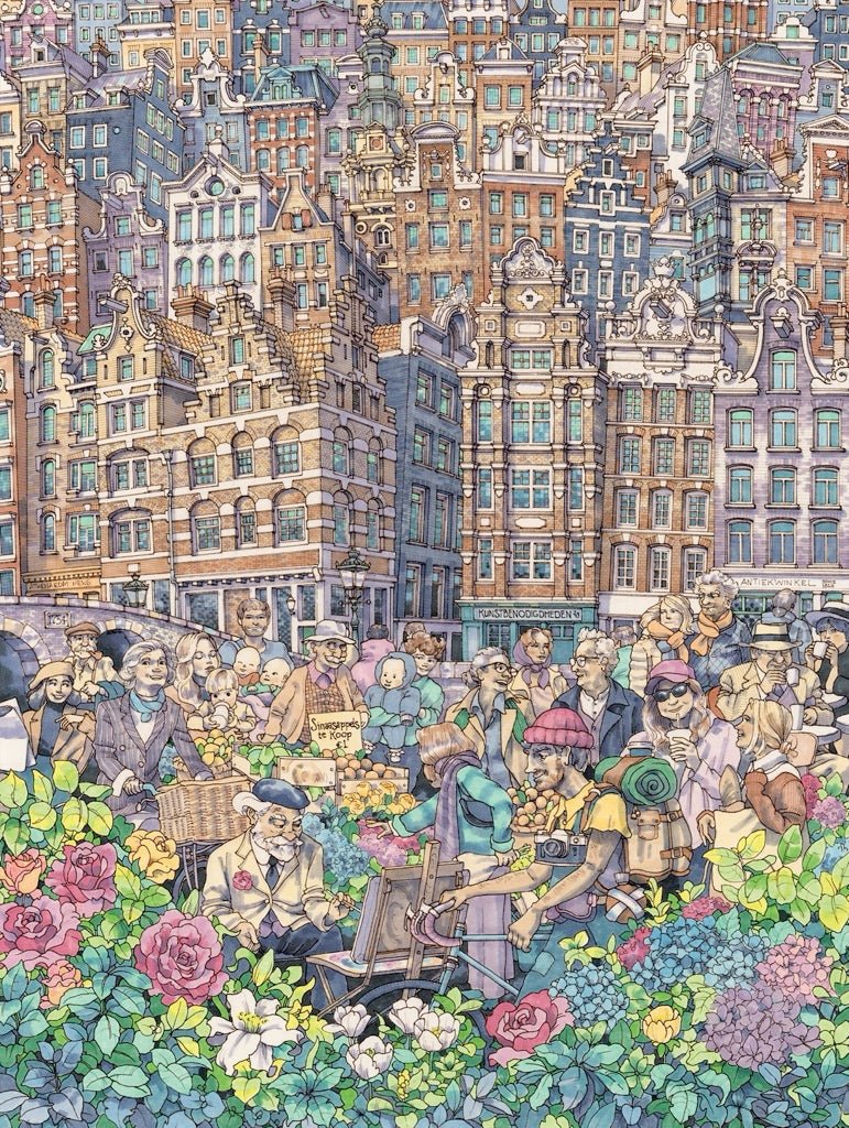 Bájos Város Amszterdam New York Puzzle Company 1000 darabos kirakó puzzle (NYPC - NPZMT2426 840291701770) - puzzlegarden