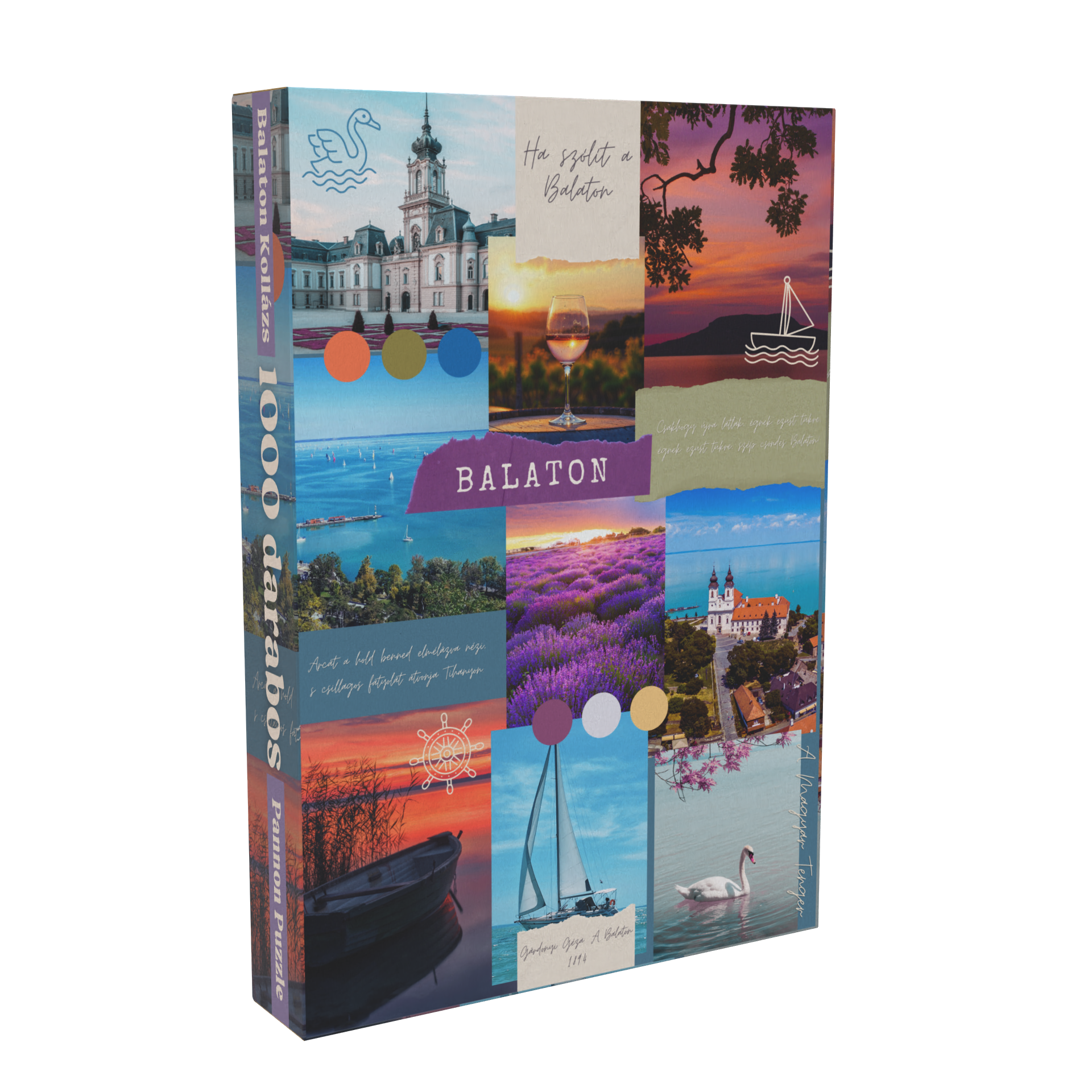 Balaton Kollázs Pannon Puzzle 1000 darabos kirakó puzzle (PP-161) - puzzlegarden