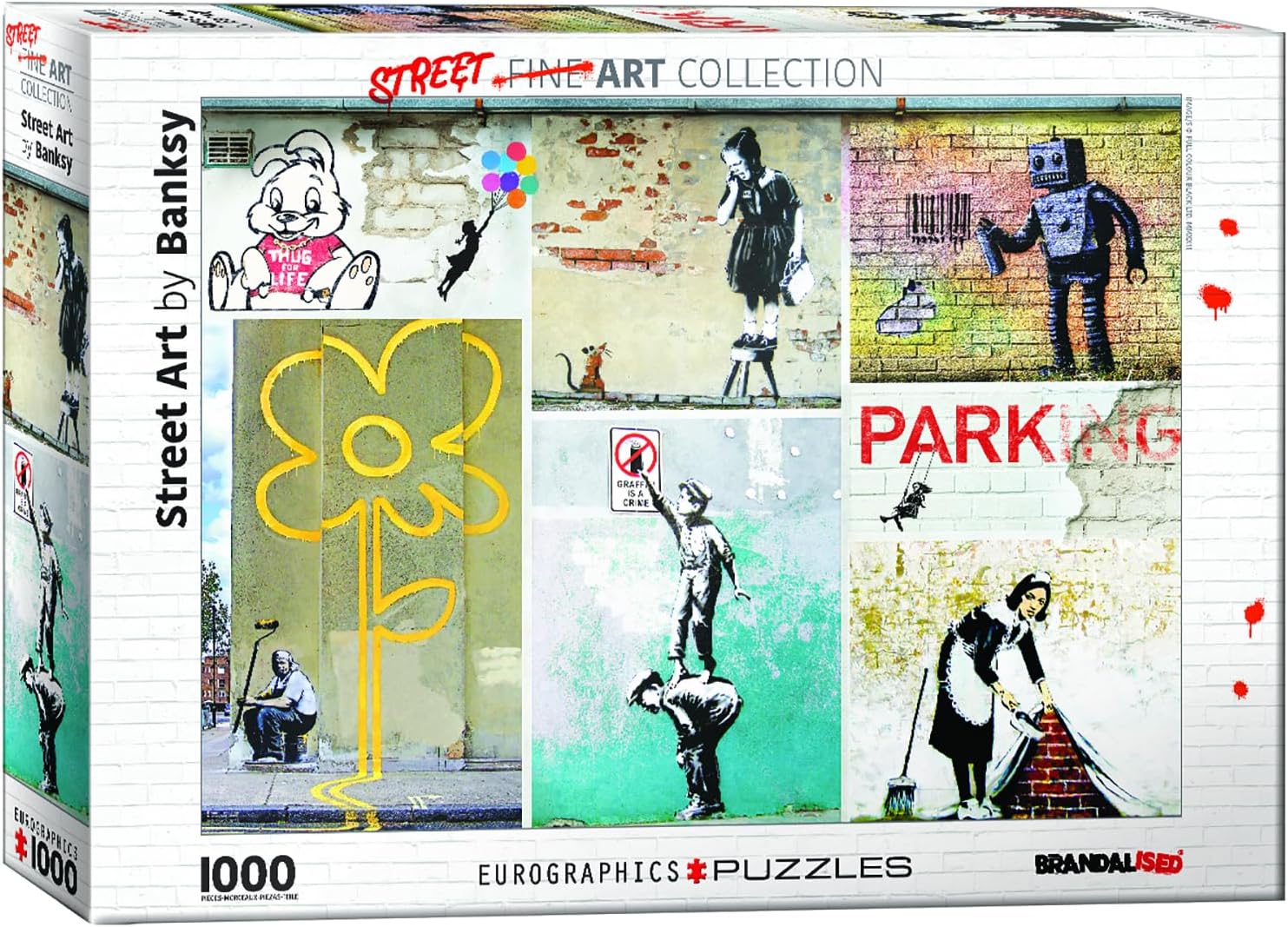 Banksy - Street Art EuroGraphics 1000 darabos kirakó puzzle (EUR-6000-5765 628136657655) - puzzlegarden