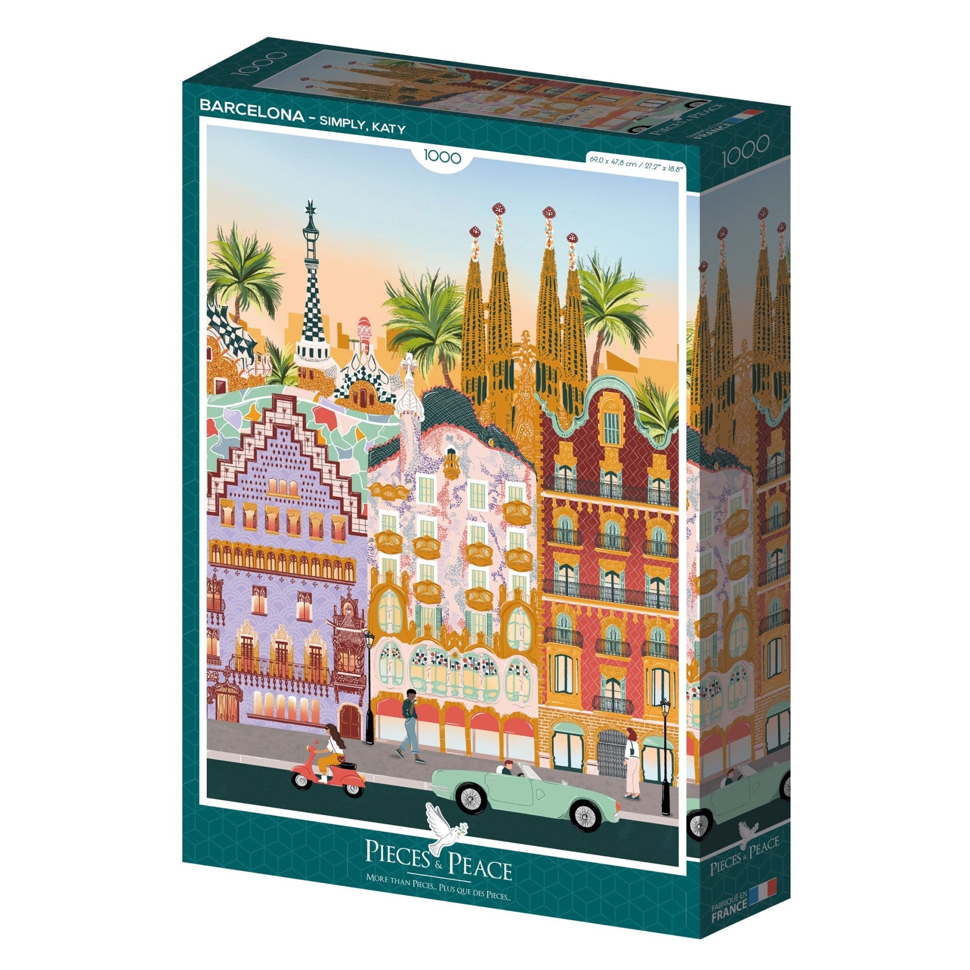 Barcelona Pieces & Peace 1000 darabos kirakó puzzle (PP-0080 3770001400808) - puzzlegarden