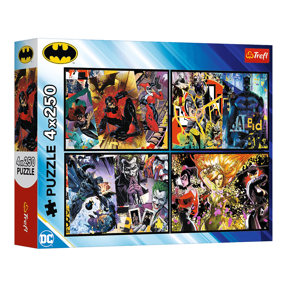 Batman akcióban – 4x250 Trefl 250 darabos kirakó puzzle (TR-13310) - puzzlegarden