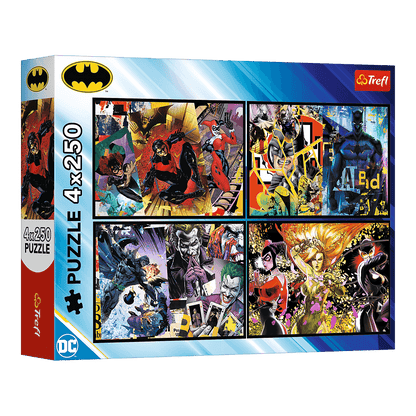 Batman akcióban – 4x250 Trefl 250 darabos kirakó puzzle (TR-13310) - puzzlegarden