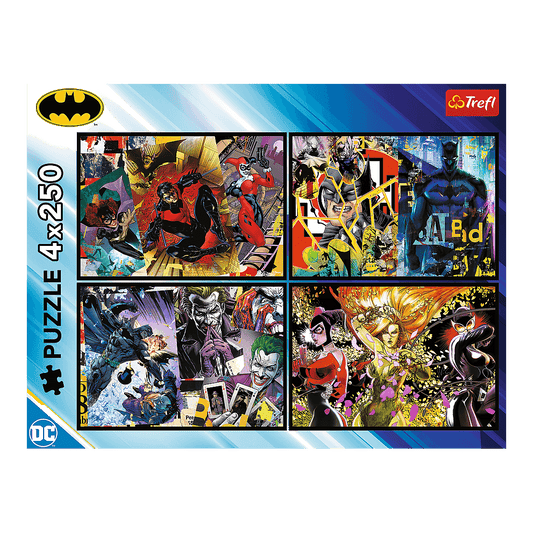 Batman akcióban – 4x250 Trefl 250 darabos kirakó puzzle (TR-13310) - puzzlegarden