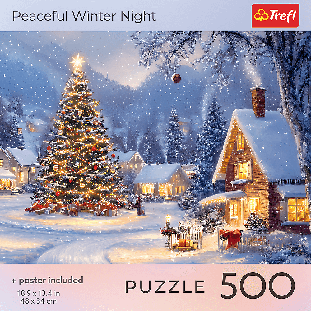 Békés téli éj Trefl 500 darabos kirakó puzzle (TR-USA_99299) - puzzlegarden