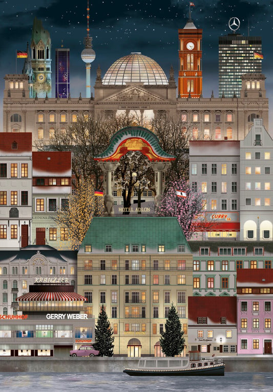 Berlin karácsonykor – a teljes kirakott motívum