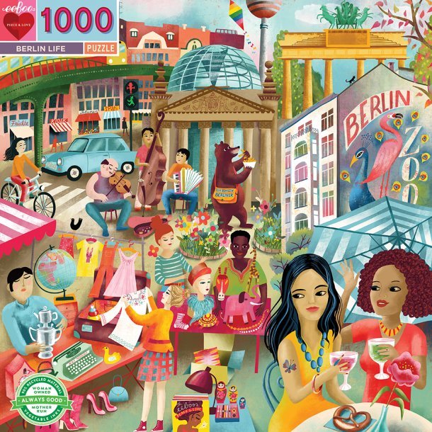 Berlini élet Eeboo 1000 darabos kirakó puzzle (EB-EPZTBRL) - puzzlegarden