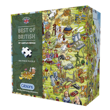 Best of British Gibsons 500 darabos kirakó puzzle (G - G3431 5012269034318) - puzzlegarden