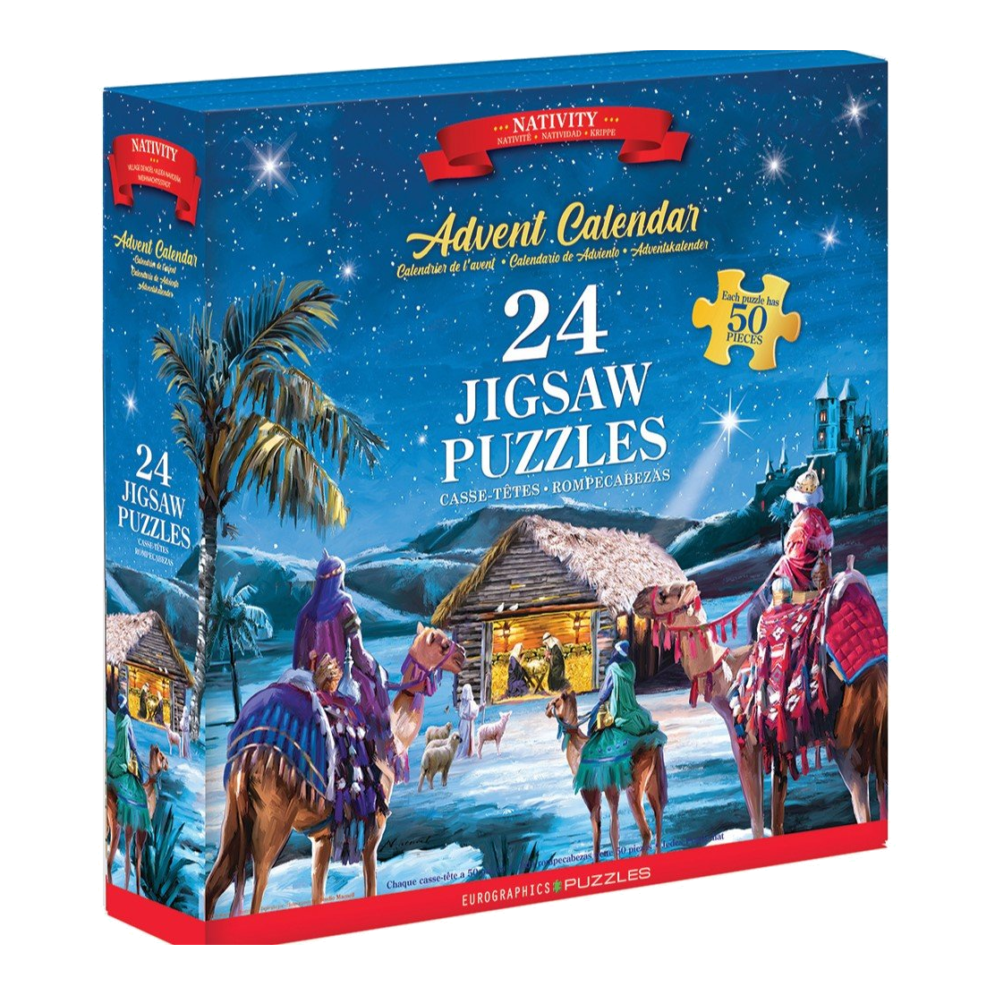 Betlehemi történet – puzzle adventi naptár Eurographics 24x50 darabos kirakó puzzle (EUR-9924-5918) - puzzlegarden