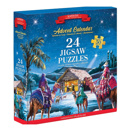 Betlehemi történet – puzzle adventi naptár Eurographics 24x50 darabos kirakó puzzle (EUR-9924-5918) - puzzlegarden