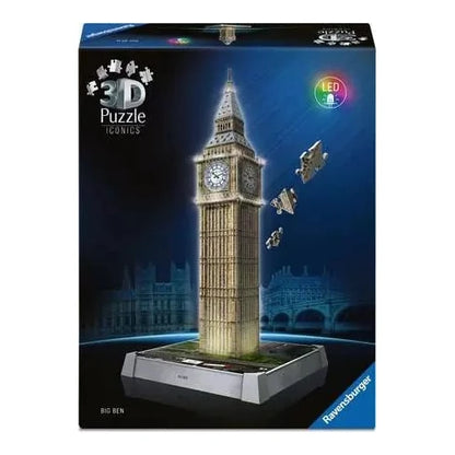 Big Ben - London - 3D Night Edition Ravensburger 226 darabos kirakó puzzle (RA-12008025) - puzzlegarden