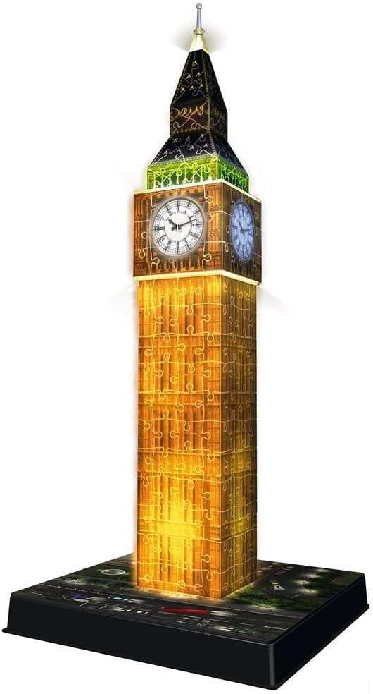 Big Ben - London - 3D Night Edition Ravensburger 226 darabos kirakó puzzle (RA - 12588 4005556125883) - puzzlegarden