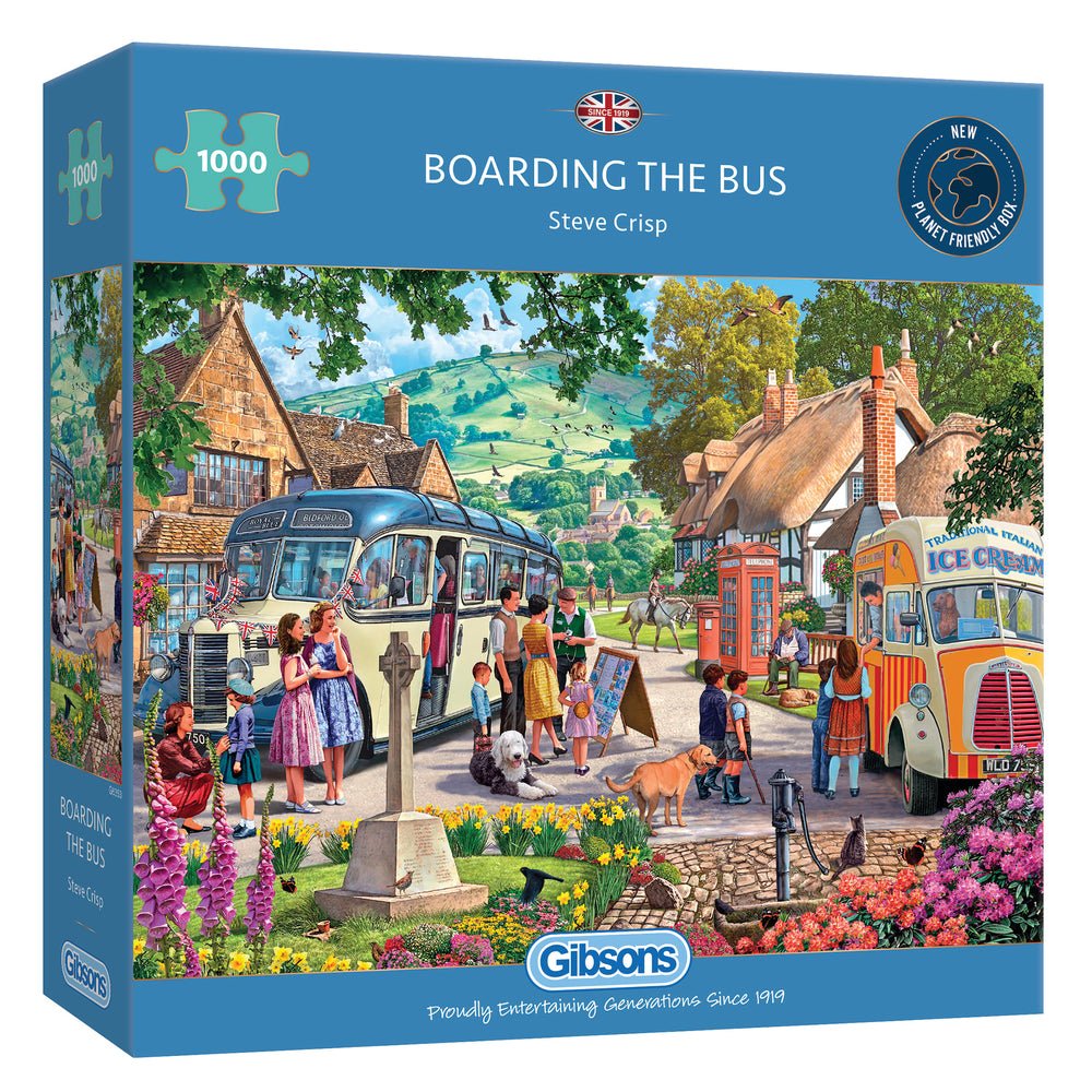 Boarding the Bus Gibsons 1000 darabos kirakó puzzle (G - G6353 5012269063530) - puzzlegarden