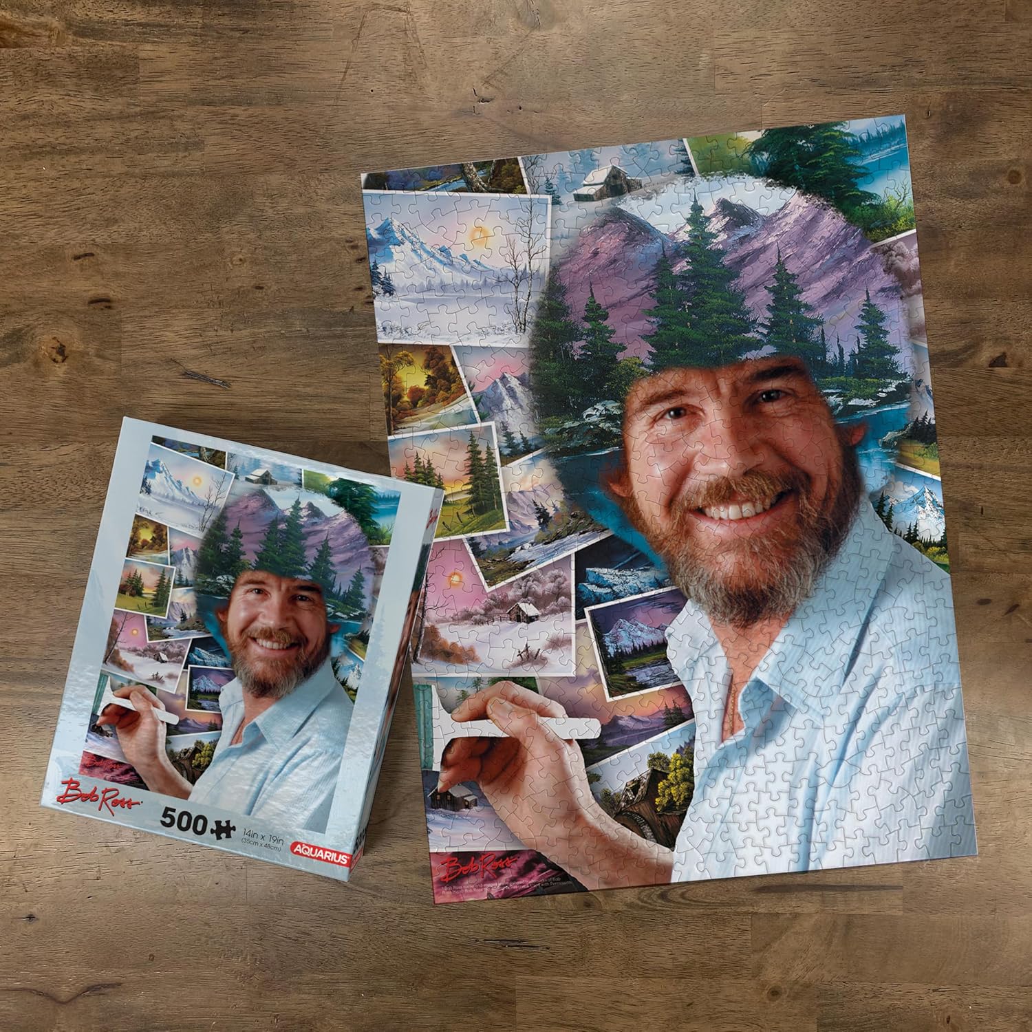 Bob Ross Aquarius 500 darabos kirakó puzzle (AQ - 62380 840391175389) - puzzlegarden