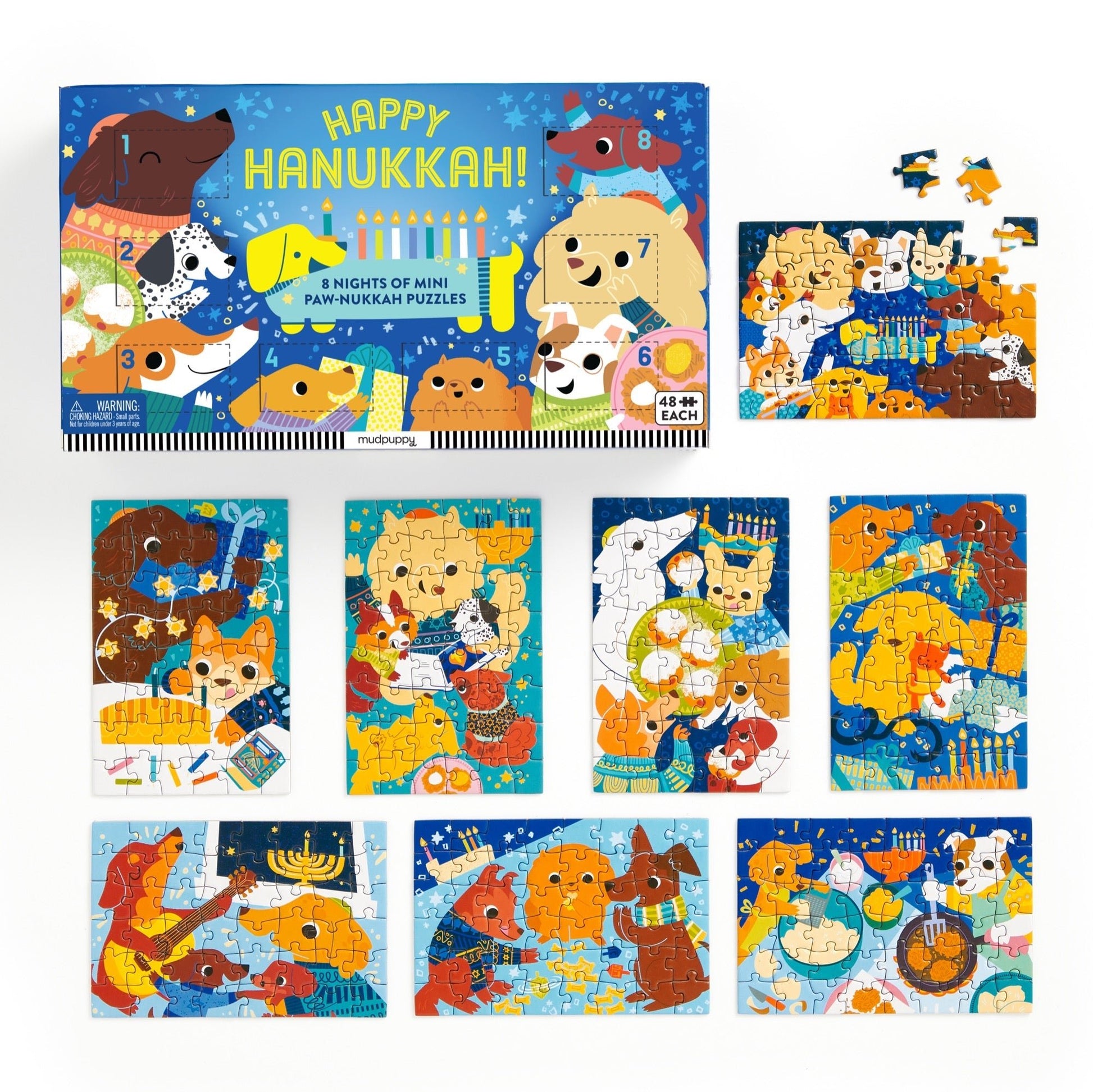 Boldog hanuka! – 8 napos visszaszámlálás Mudpuppy 48 darabos kirakó puzzle (GA-9780735382442) - puzzlegarden